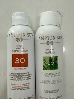 2 pack luxurious Hampton Sun SPF 30  Mist & Aloe Hydrating mist